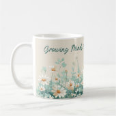 Daisy Spring Bloemstuk Script voor waardering voor Koffiemok (Links)