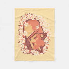 Daisy Spring Fox Fleece Deken