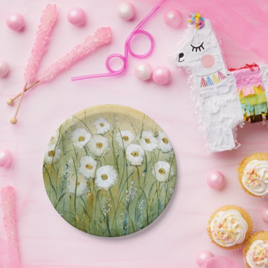 Daisy Spring I Papieren Bordje (Feest)