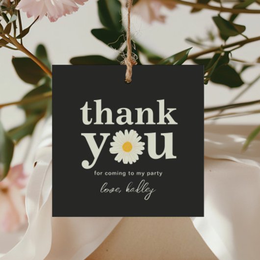 Daisy Square Bedankt Label