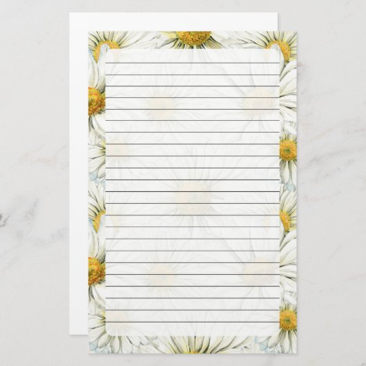 Daisy Stationery Briefpapier (Voorkant / Achterkant)