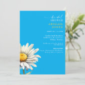 Daisy Stem Lente Bruiloft Feest Uitnodiging (Staand voorkant)