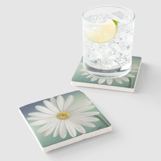 Daisy Stenen Onderzetter (Zijkant)
