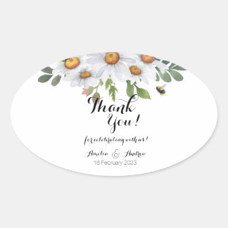 Daisy - stickers langwerpig