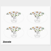 Daisy - stickers ovaal (Vel)