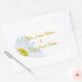 Daisy Stickers Personalized White Daisy Stickers (Envelop)