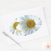 Daisy Stickers Personalized White Daisy Stickers (Envelop)