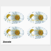 Daisy Stickers Personalized White Daisy Stickers (Vel)
