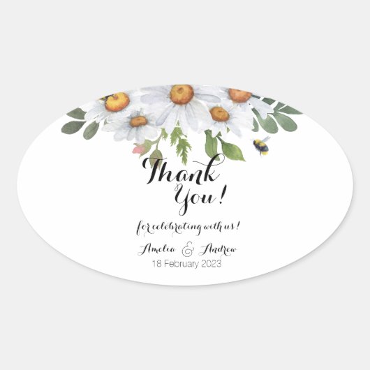 Daisy - stickers rechthoekig (Voorkant)