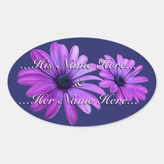 Daisy Stickers Specialized Paarse Daisy Stickers (Voorkant)