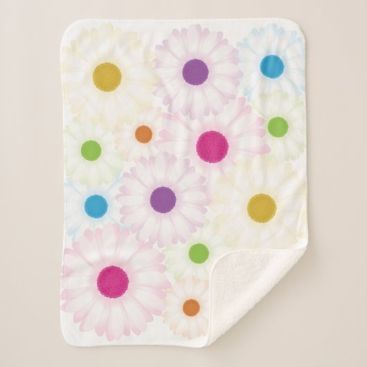 Daisy Stippen Blanket Sherpa Deken (Voorkant)