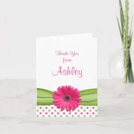 Daisy Stippen Daisy Bat Mitzvah Dankkaart Bedankkaart