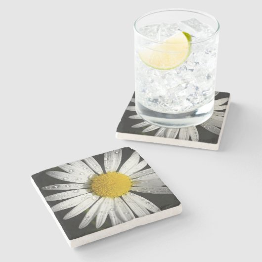 Daisy Stone Onderzetter (Zijkant)