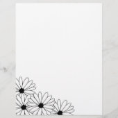 Daisy Storm Pattern Recycled Letterhead Paper 5 (Voorkant)