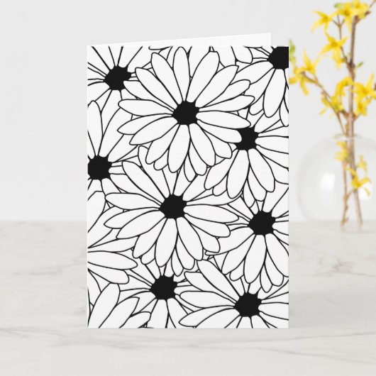 Daisy Storm Wenskaart Kaart (Gele Bloem)