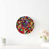 Daisy Straw-meerkleurige natuurkunst Ronde Klok (Huis)