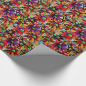 Daisy Straw meerkleurige wilde bloemen Cadeaupapier (Hoek)