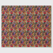 Daisy Straw meerkleurige wilde bloemen Cadeaupapier (Vlak)