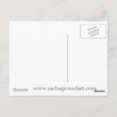 Daisy Straw multicolored wilde bloemen Briefkaart (Achterkant)