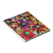 Daisy Straw multicolored wilde bloemen Notitieblok (Schuin)