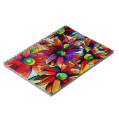 Daisy Straw multicolored wilde bloemen Notitieboek (Linkerzijde)