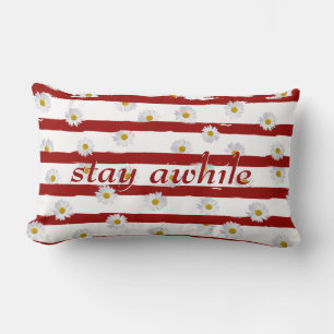 Daisy Stripes blijf in de buurt van Lumbar Pillow Kussen