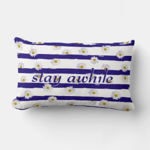 Daisy Stripes blijf in de buurt van Lumbar Pillow Kussen