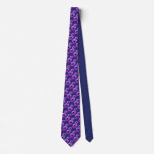 Daisy Stropdas Beauful Blue Wildflower Necktie