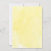 Daisy Sunflower Summer Bee Baby shower Invitation Kaart (Achterkant)