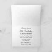 Daisy Swan Birthday Celebration Invitation Bedankkaart (Binnen)