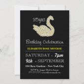 Daisy Swan Birthday Celebration Kaart (Voorkant)