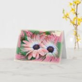 Daisy Swirl-pas elke keer aan Kaart (Gele Bloem)