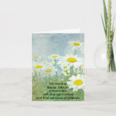 Daisy Sympathie van de Familie Dank u Bedankkaart (Voorkant)