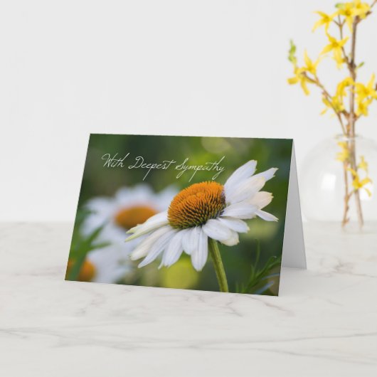 Daisy Sympathy Card Kaart (Gele Bloem)