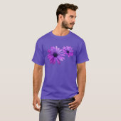 Daisy T-shirt Paars Bloem Wildflower Daisy Shirt (Voorkant volledig)