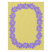 Daisy Tablecloth Paars Daisy Flowers Tablecloth Tafelkleed (Voorkant)