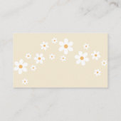 Daisy Tan Retro Baby shower Books for Baby Informatiekaartje (Achterkant)