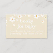 Daisy Tan Retro Baby shower Books for Baby Informatiekaartje (Voorkant)