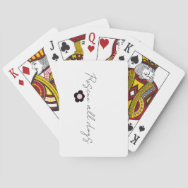 Daisy Tattoo - Red alle honden Pokerkaarten