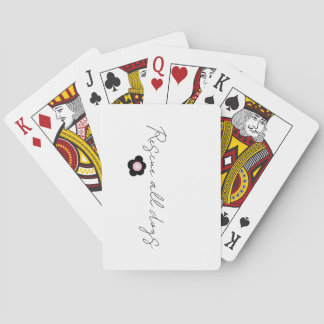 Daisy Tattoo - Red alle honden Pokerkaarten