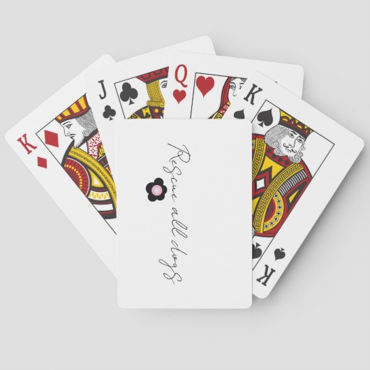 Daisy Tattoo - Red alle honden Pokerkaarten (Achterkant)