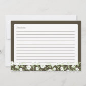 Daisy Tea Floral 5x7 Recipe Kaart (Achterkant)