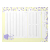 Daisy Tea Party Recipe Pages Notitieblok (Voorkant)