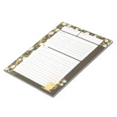 Daisy Tea Party Yellow Floral Recipe Pages Notitieblok (Schuin)