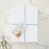 Daisy Teddy Bear Modern Baby shower Bedankt Cadeaulabel (Met Touw)