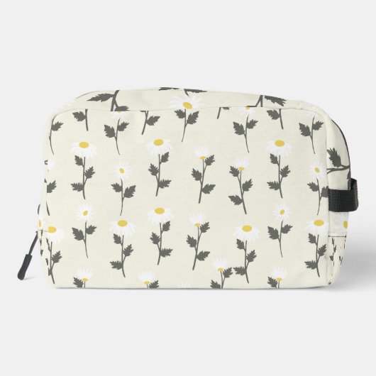 Daisy Tekening in aangepaste naam Toilettasje (Achterkant)