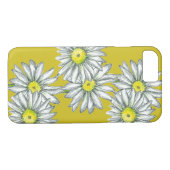 Daisy Telefoon Case Mosterd Geel Bloemen Art (Achterkant (Horizontaal))