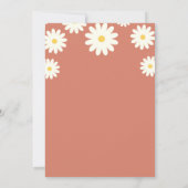 Daisy Terracotta Bridal Shower Kaart (Achterkant)