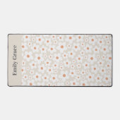 Daisy terracotta modern schattig modern elegant bureaumat (Voorkant)