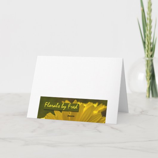 Daisy Thank u kaardt Bedankkaart (Achterkant)